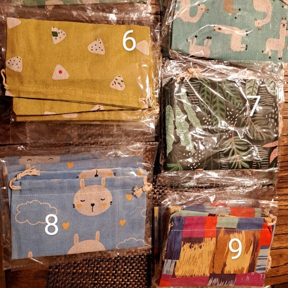 Corciosy Cloth Gift Bags 3S/3M/3L=9PCS - Picture 5 of 8